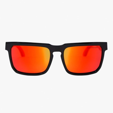 Okulary SCICON GALIO Black Gloss - Red Multimirror Lens
