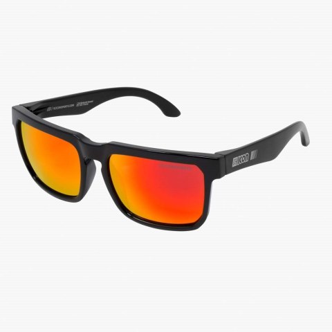 Okulary SCICON GALIO Black Gloss - Red Multimirror Lens