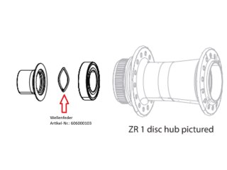 WHEEL WAVE SPRING ZIPP COGNITION NSW AXLE