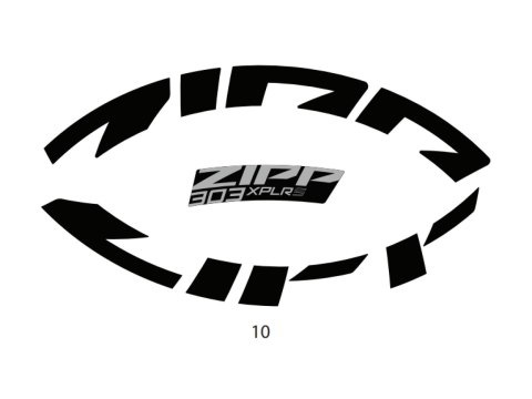 ZIPP Decal Kit 303 XPLR S single wheel
