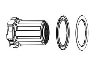 Zipp Freilauf Kit für ZR1 Nabe Centerlock Disc / Rim Brake Sram/Shimano 11-biegowa