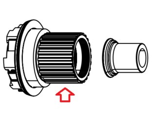 Zipp Freilauf für ZM2SL/ZR1 Microspline