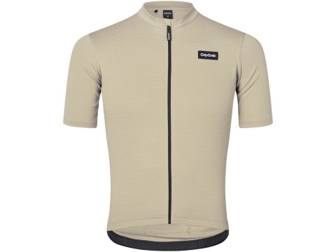 GripGrab EXPLR Merinotech Short Sleeve Jersey, beige, S