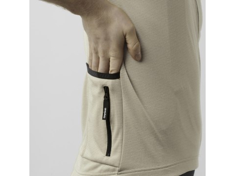 GripGrab EXPLR Merinotech Short Sleeve Jersey, beige, S