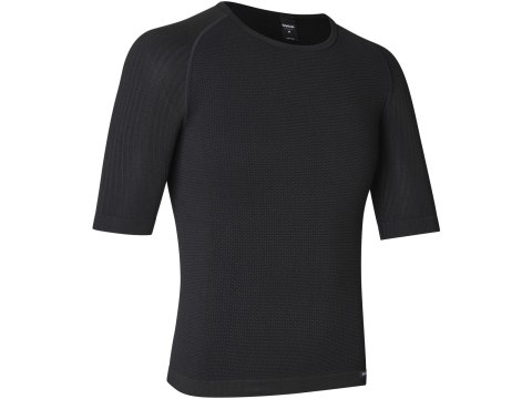 GripGrab PACR Spring-Autumn Short Sleeve Base Layer, black, S