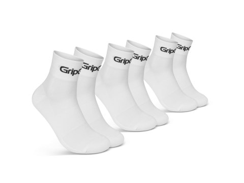 GripGrab RIDE Low Cut Socks 3-Pack white, S