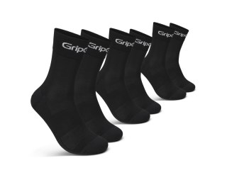 GripGrab RIDE Regular Cut Socks 3-Pack, black, M