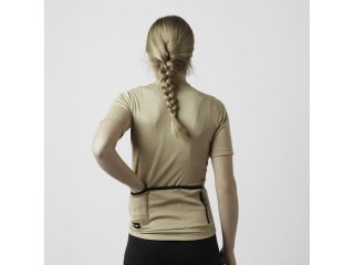 GripGrab Ws EXPLR Merinotech Short Sleeve Jersey, beige, XS