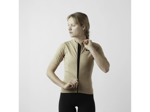 GripGrab Ws EXPLR Merinotech Short Sleeve Jersey, beige, XS
