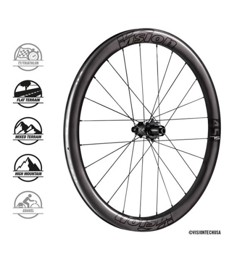 Koła Vision Metron 45 SL DB-CL, opona TL, SH11 B1