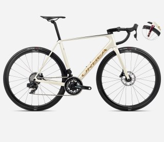 Orbea rower szosowy ORCA M21eTEAM PWR 53 Ivory White-Burgundy -Vulcano