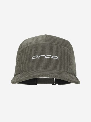 Orca Czapka sztruksowa DARK GREEN