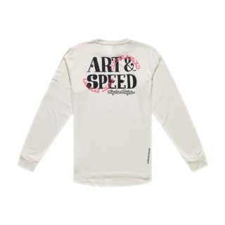 TLD KOSZULKA Z DŁUGIM RĘKAWEM RUCKUS RIDE TEE ART & SPEED PUMICE (37100401)