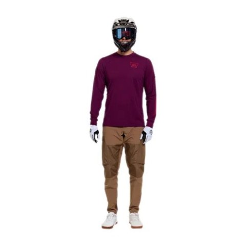 TLD KOSZULKA Z DŁUGIM RĘKAWEM RUCKUS RIDE TEE LOCKDOWN SANGRIA (37102600)