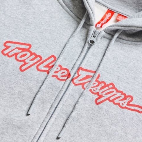TLD BLUZA NA ZAMEK SIGNATURE GRAY HEATHER / RED (73091702)