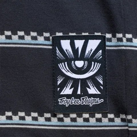 TLD KOSZULKA DAMSKA Z KRÓTKIM RĘKAWEM LILIUM RIDE TEE CHECKED OUT CARBON (37501600)