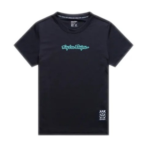 TLD KOSZULKA DAMSKA Z KRÓTKIM RĘKAWEM LILIUM RIDE TEE SIGNATURE BLACK (37507200)