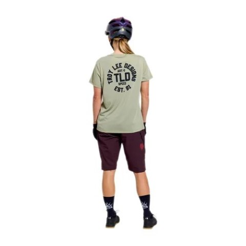 TLD KOSZULKA DAMSKA Z KRÓTKIM RĘKAWEM LILIUM RIDE TEE STAMPS SAGE (37504500)