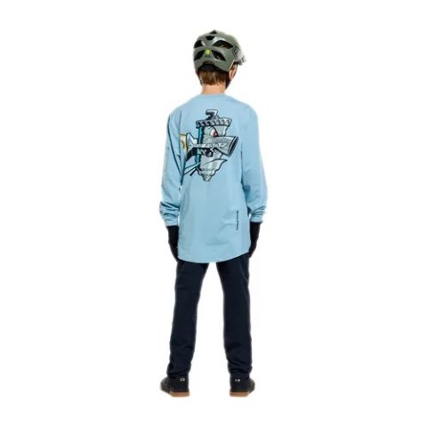 TLD KOSZULKA DZIECIĘCA Z DŁUGIM RĘKAWEM YOUTH RUCKUS RIDE LONG SLEEVE TEE CARBS DAWN BLUE (38625100)