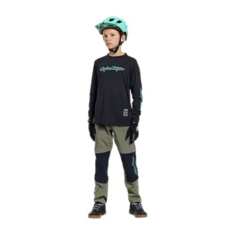 TLD KOSZULKA DZIECIĘCA Z DŁUGIM RĘKAWEM YOUTH SKYLINE RIDE TEE SIGNATURE BLACK / REAL TEAL (38507204)