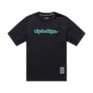 TLD KOSZULKA DZIECIĘCA Z KRÓTKIM RĘKAWEM YOUTH SKYLINE RIDE TEE SIGNATURE BLACK / REAL TEAL (38407204)