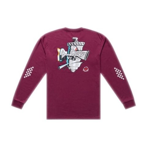 TLD KOSZULKA Z DŁUGIM RĘKAWEM CARB CLUB SANGRIA (72973701)
