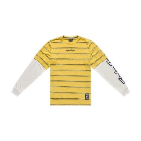 TLD KOSZULKA Z DŁUGIM RĘKAWEM SKYLINE FAKIE RIDE TEE STRIPE BUTTER (33226000)