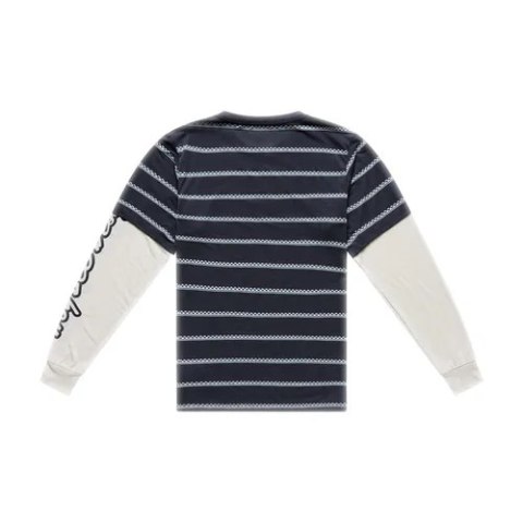 TLD KOSZULKA Z DŁUGIM RĘKAWEM SKYLINE FAKIE RIDE TEE STRIPE CARBON (33226001)