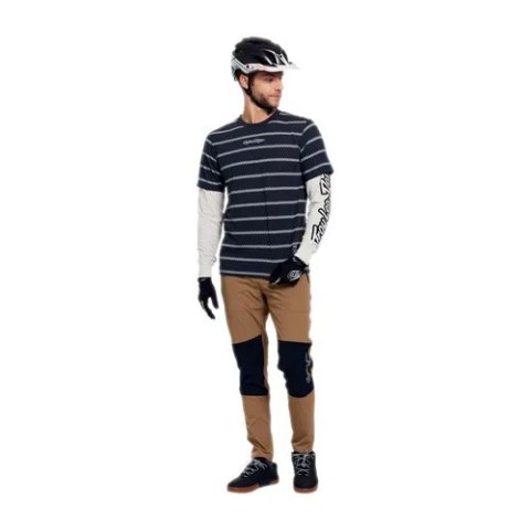 TLD KOSZULKA Z DŁUGIM RĘKAWEM SKYLINE FAKIE RIDE TEE STRIPE CARBON (33226001)