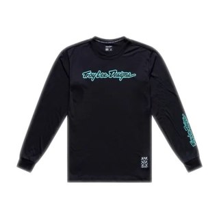TLD KOSZULKA Z DŁUGIM RĘKAWEM SKYLINE RIDE TEE SIGNATURE BLACK / REAL TEAL (38307202)