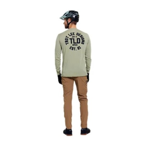 TLD KOSZULKA Z DŁUGIM RĘKAWEM SKYLINE RIDE TEE STAMPS SAGE (38304500)