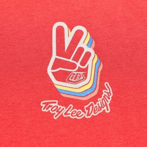 TLD KOSZULKA Z KRÓTKIM RĘKAWEM DEUCES SCARLET (70173601)
