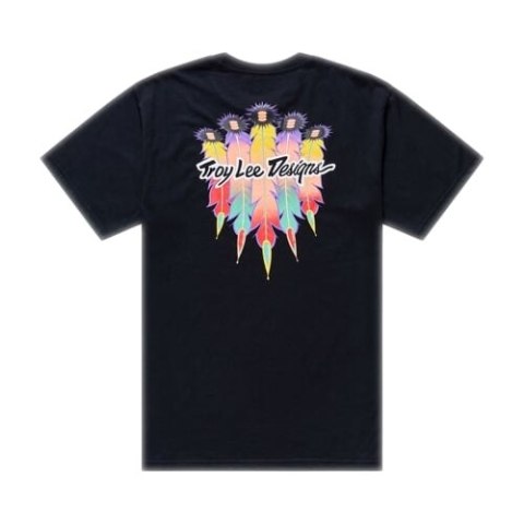 TLD KOSZULKA Z KRÓTKIM RĘKAWEM FEATHER BLACK / BLACK (70157102)