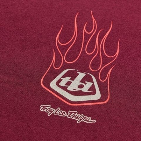 TLD KOSZULKA Z KRÓTKIM RĘKAWEM FLAME2 SANGRIA (70173101)