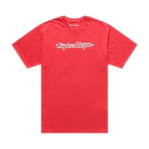 TLD KOSZULKA Z KRÓTKIM RĘKAWEM SIGNATURE SCARLET GLO (70191711)