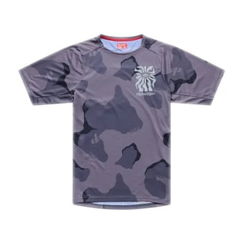 TLD KOSZULKA Z KRÓTKIM RĘKAWEM SKYLINE PRO FLOW CAMO CARBON (30302300)
