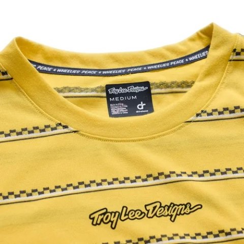 TLD KOSZULKA Z KRÓTKIM RĘKAWEM SKYLINE RIDE TEE CHECKED OUT BUTTER (38201601)