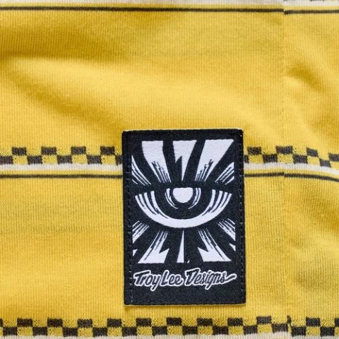 TLD KOSZULKA Z KRÓTKIM RĘKAWEM SKYLINE RIDE TEE CHECKED OUT BUTTER (38201601)