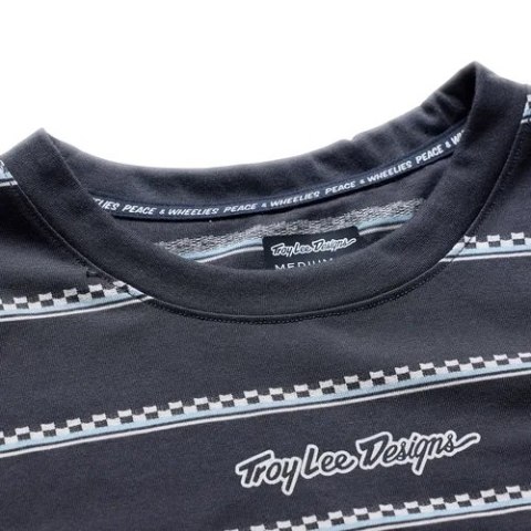 TLD KOSZULKA Z KRÓTKIM RĘKAWEM SKYLINE RIDE TEE CHECKED OUT CARBON (38201600)