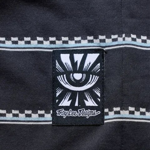 TLD KOSZULKA Z KRÓTKIM RĘKAWEM SKYLINE RIDE TEE CHECKED OUT CARBON (38201600)