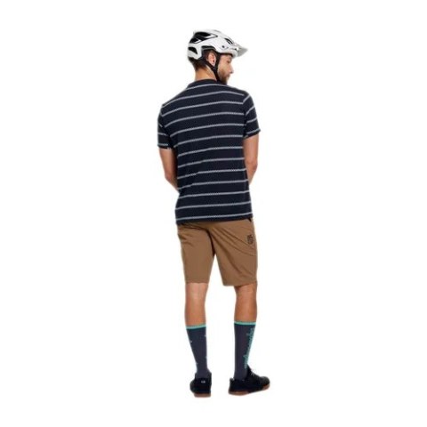 TLD KOSZULKA Z KRÓTKIM RĘKAWEM SKYLINE RIDE TEE CHECKED OUT CARBON (38201600)
