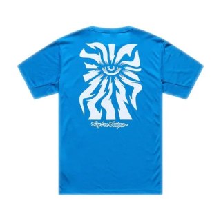 TLD KOSZULKA Z KRÓTKIM RĘKAWEM SKYLINE RIDE TEE ONE EYE AERO BLUE (38202800)