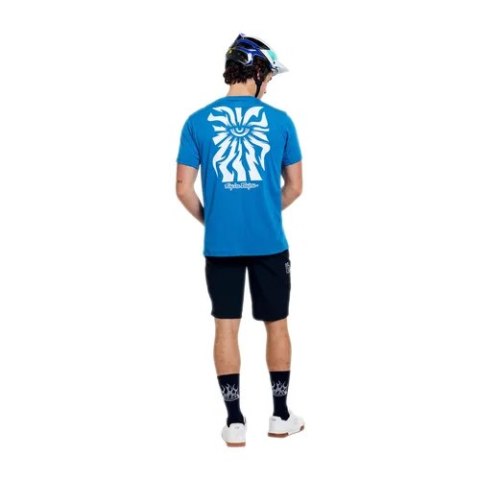 TLD KOSZULKA Z KRÓTKIM RĘKAWEM SKYLINE RIDE TEE ONE EYE AERO BLUE (38202800)