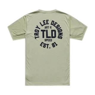 TLD KOSZULKA Z KRÓTKIM RĘKAWEM SKYLINE RIDE TEE STAMPS SAGE (38204500)