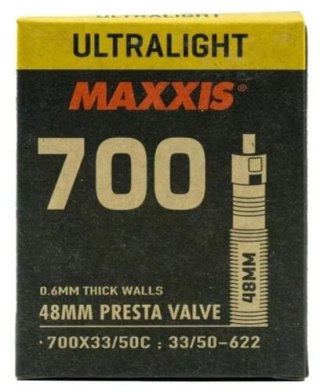 MAXXIS TUBE ULTRALIGHT 700X33/50C PRESTA VALVE 48MM (EIB00141400)