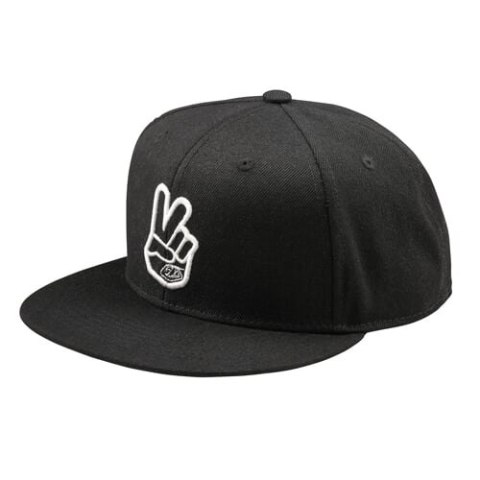 TLD CZAPKA Z DASZKIEM FLAT BILL SNAPBACK PEACE BLACK (788696001)