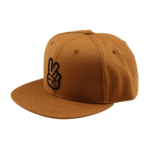TLD CZAPKA Z DASZKIEM FLAT BILL SNAPBACK PEACE SIENNA (788696002)