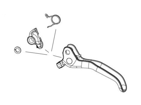 LEVER BLADE KIT ALU BLK MAVEN BRZ B1