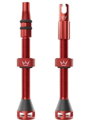 PEATY'S BEZDUŠOVÉ VENTILKY HOLESHOT FAST FLOW 60MM RED (PTV-HFF-60-RED-12)