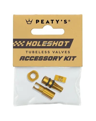 PEATY'S PŘÍSLUŠENSTVÍ K BEZDUŠOVÝM VENTILKŮM HOLESHOT FAST FLOW GOLD (PTV-HFF-ACCS-GLD-12)